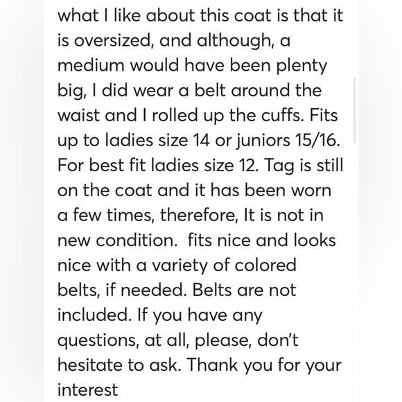 Free People oversized coat grey size L - Picture 16 of 16